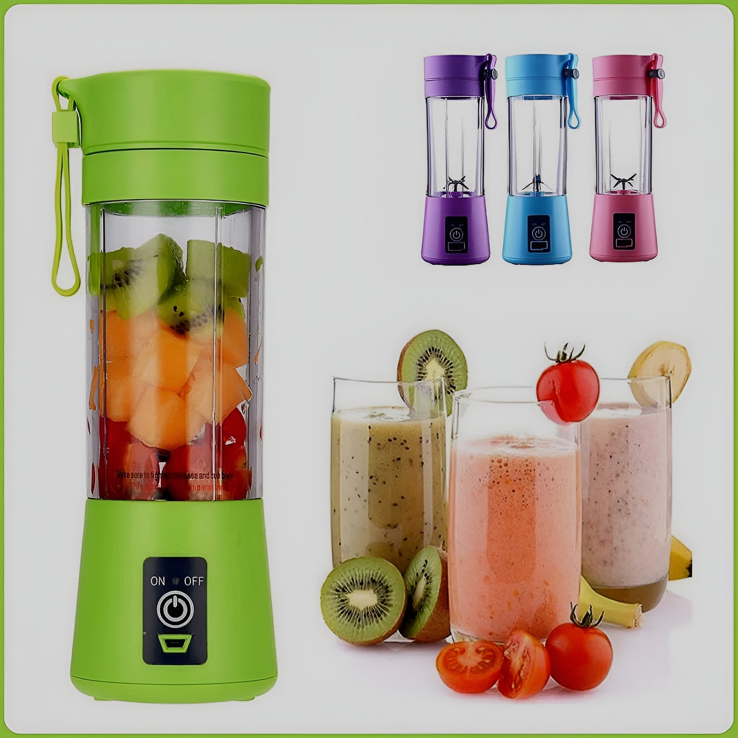 Portable Mini 6 Blade Juicer Blender | Outdoor Juicing Cup (380Ml)