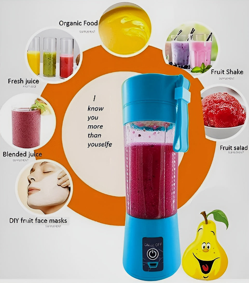 Portable Mini 6 Blade Juicer Blender | Outdoor Juicing Cup (380Ml)
