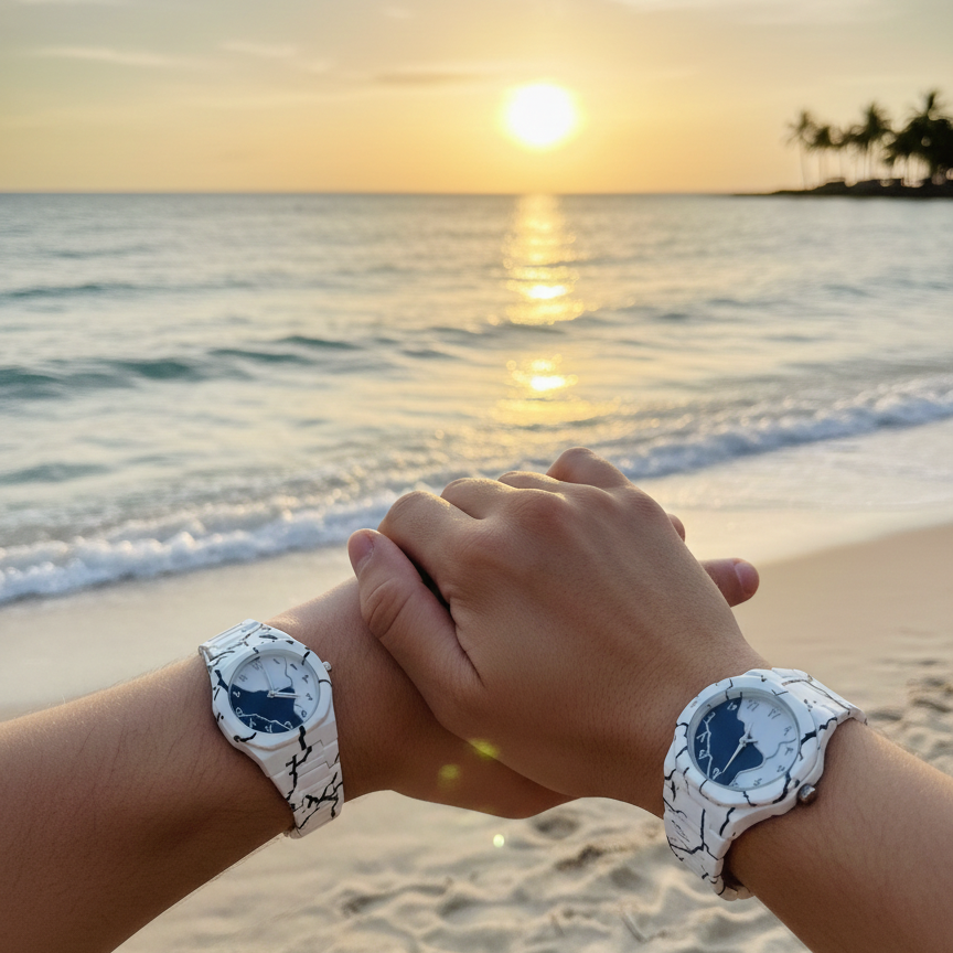 Tiger Aura Pair Watch – Elegant Design for Couples & Gifting