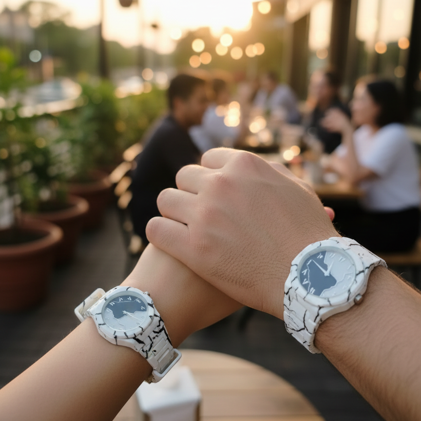 Tiger Aura Pair Watch – Elegant Design for Couples & Gifting
