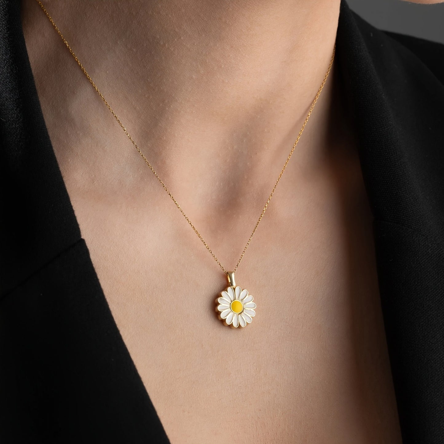 1pc, Personalized Custom Necklaces for Women, Gift for Her, Daisy Necklace, Birthday Gift for Mom, Personalized Name Necklace