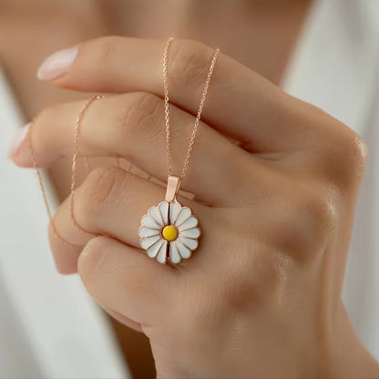 1pc, Personalized Custom Necklaces for Women, Gift for Her, Daisy Necklace, Birthday Gift for Mom, Personalized Name Necklace