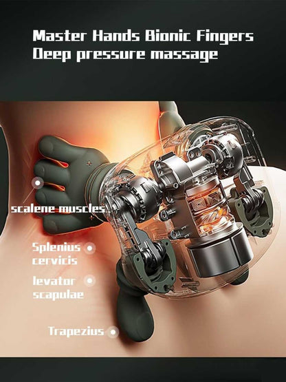 New Generation Bionic Finger Heated Siaasoo Shoulder and Neck Massager by Hand