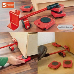 Heavy Duty Furniture Lifter & Mover Tool Set (5 Pieces)