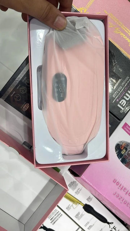 Electric Period Cramp Massager Vibrator Heating Belt for Menstrual Relief Pain Waist Stomach Warming Women